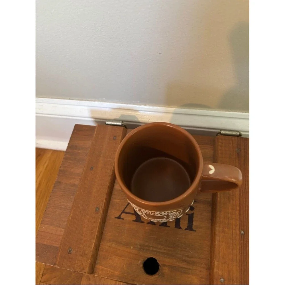 NEW pottery barn gingerbread mug monogrammed D